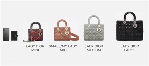 lady dior 20cm|lady dior size chart.